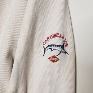 Mens Carribean Joe quarter zip pullover sweater L